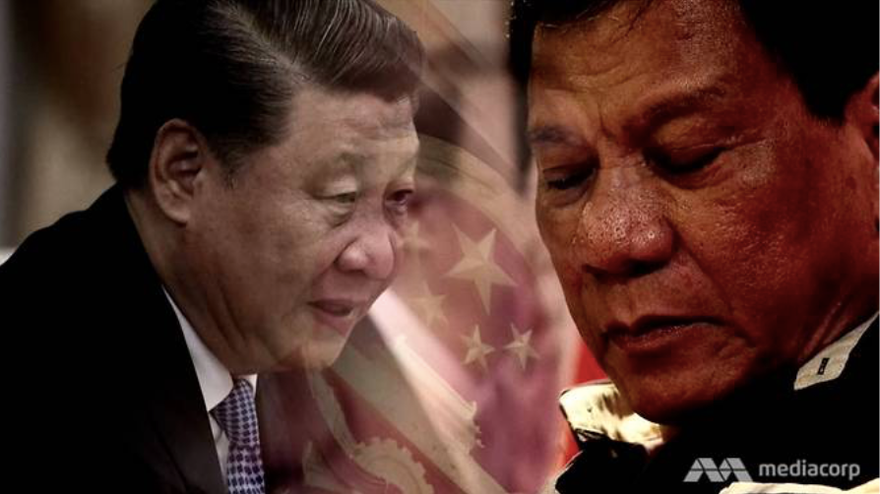 Chính sách Trung Quốc của Tổng thống Philippines Rodrigo Duterte được đánh giá là đã thất bại. (Ảnh: CNA)