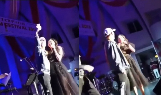 Văn Mai Hương bị cưỡng hôn khi đi diễn ở Nhật.