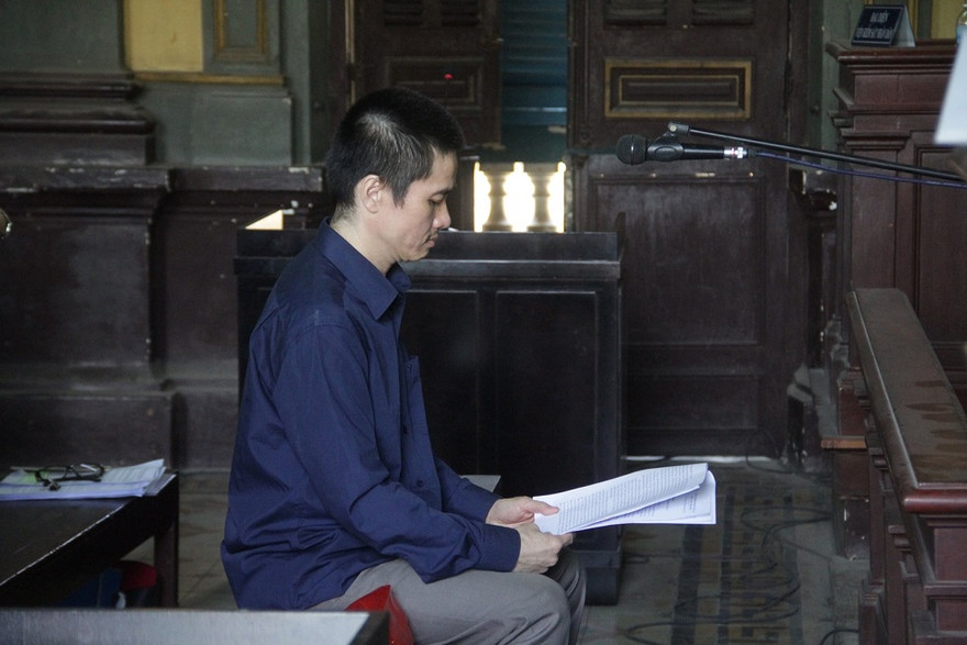 Nguyên Giám đốc Cty Thiện Linh - bị cáo Huỳnh Công Thiện vừa bị tuyên án tù chung thân. Ảnh: Tân Châu