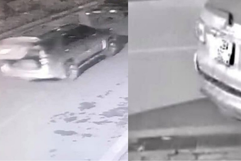 Hình ảnh được cho là chiếc xe ô tô của nhóm trộm.