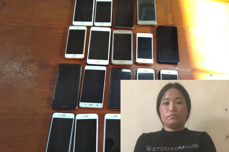 Tang vật và đối tượng Hồng.