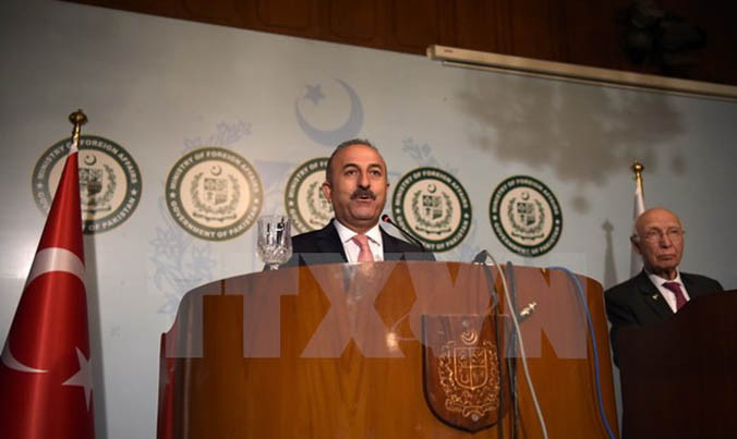 Ngoại trưởng Thổ Nhĩ Kỳ Mevlut Cavusoglu. Nguồn: AFP/TTXVN.