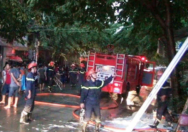 Hiện trường vụ cháy.