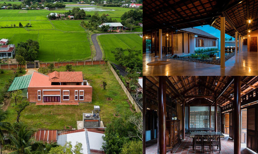 Mê mẩn ngôi 'biệt phủ’ toàn gỗ của gia đình 3 thế hệ ở Tây Ninh