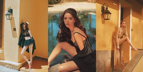 Bích Phương khoe thân hình gợi cảm, lấp ló vòng 1 quyến rũ