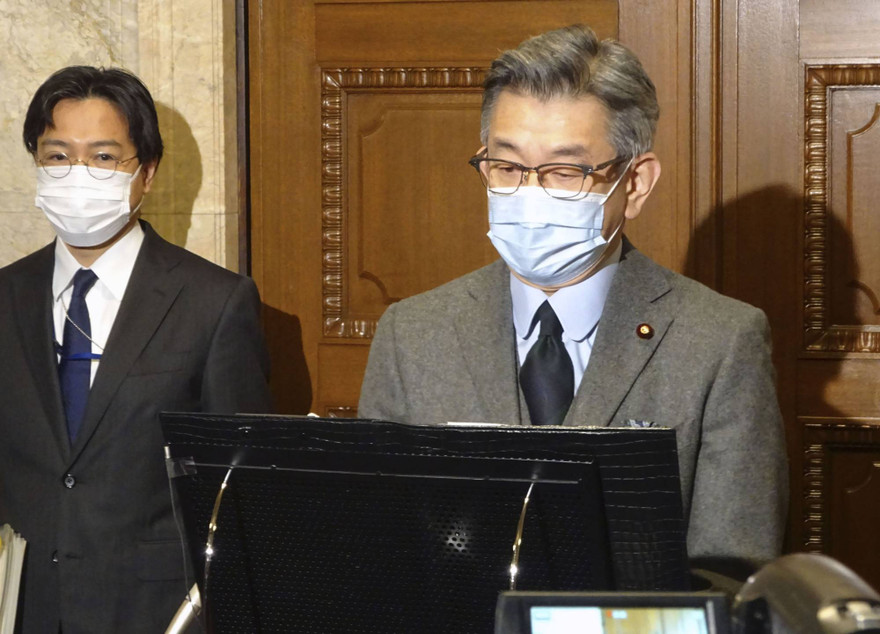 Bộ trưởng Thông tin và Nội vụ Nhật Bản Ryota Takeda. (Ảnh: Kyodo)