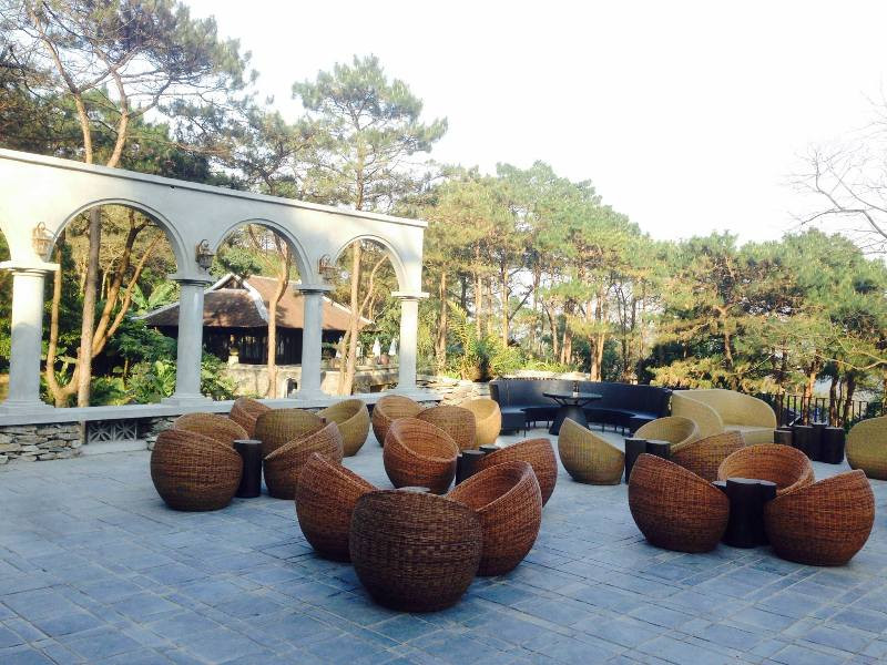 Một góc khu nghỉ dưỡng Le Mont Bvi Resort & Spa ở Vườn Quốc gia Ba Vì.