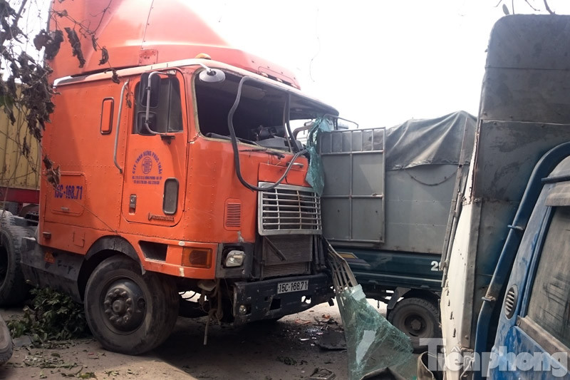 Hiện trường vụ tai nạn.