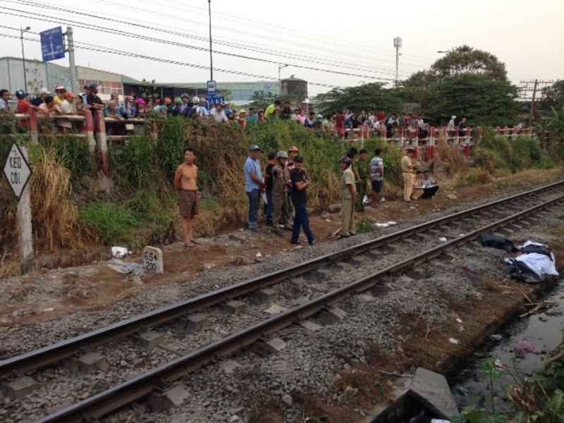 Hiện trường vụ tai nạn.