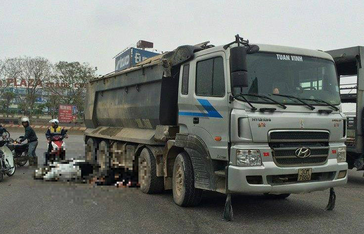 Hiện trường vụ tai nạn.