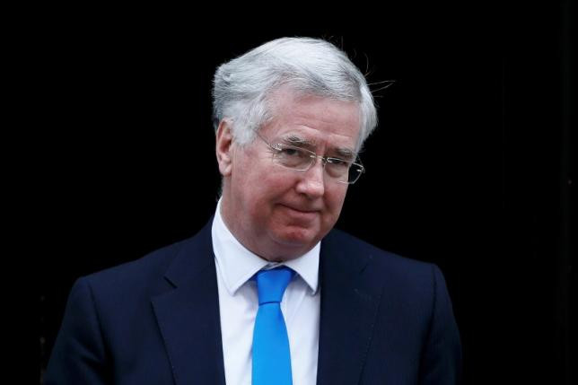 Bộ trưởng Quốc phòng Anh Michael Fallon.