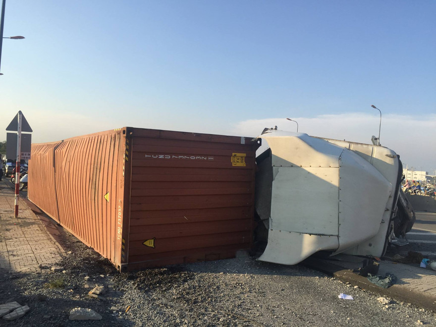 Hiện trường tai nạn.