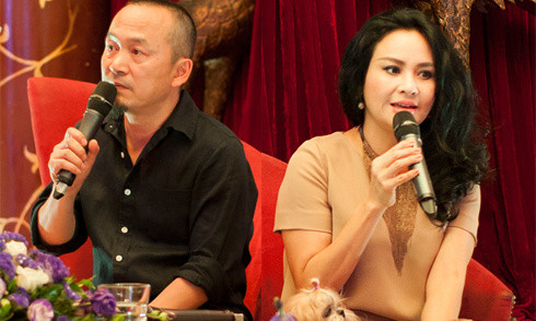 Nhạc sĩ Quốc Trung và NSƯT Thanh Lam. Ảnh: TL.