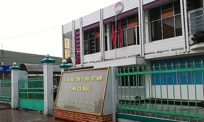 Trụ sở Ủy ban MTTQVN tỉnh Cà Mau nơi ông Trần Hiếu Trinh công tác