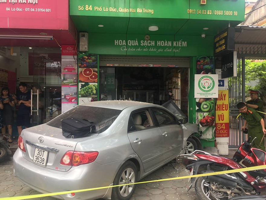 Hiện trường vụ tai nạn. Ảnh: Thanh Hà.