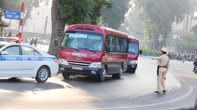 CSGT Hà Nội đảm bảo giao thông cho kỳ họp Quốc hội