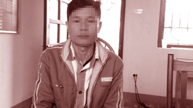 Phạm nhân Bùi Văn Nịnh dằn vặt vì tội do mình gây ra. Ảnh: Linh Anh