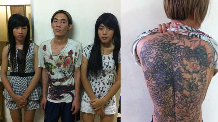 Các đối tượng tại cơ quan công an