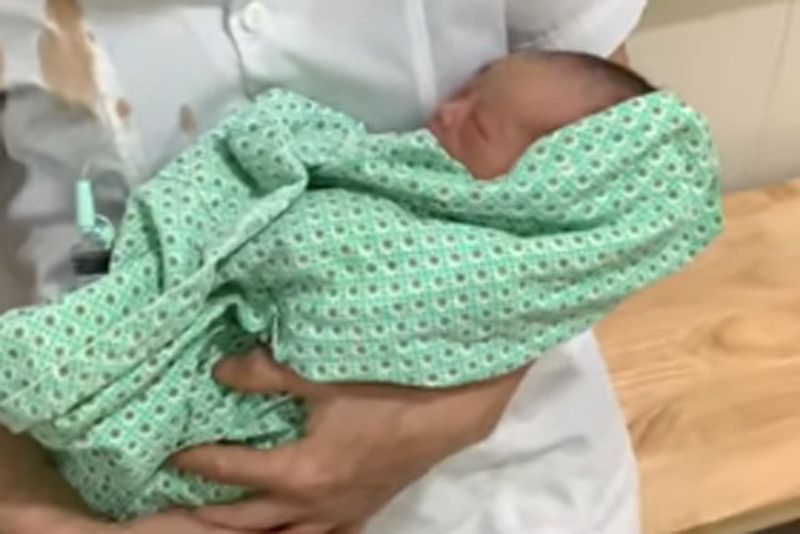 Cháu bé được phát hiện và điều trị tại bệnh viện