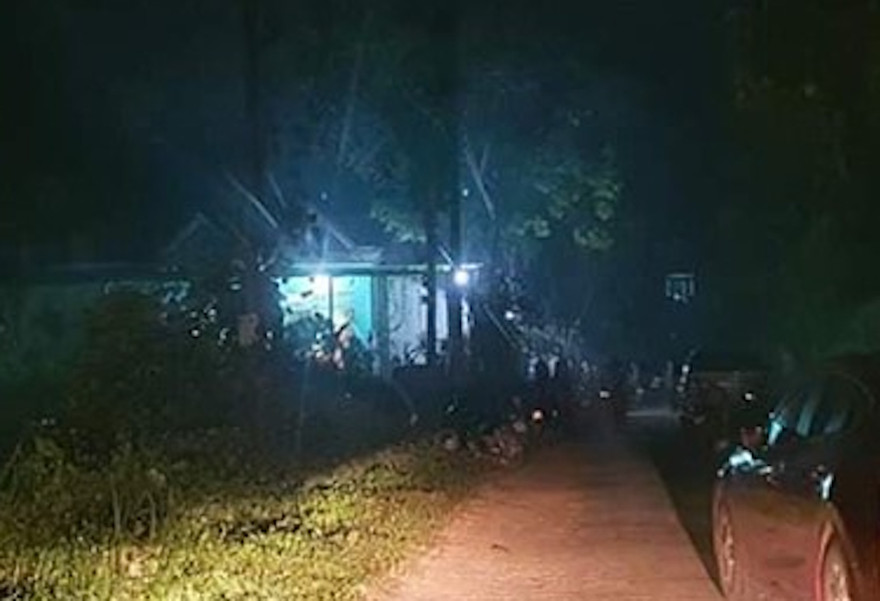 Khu vực gần ngôi nhà nơi xảy ra sự việc.