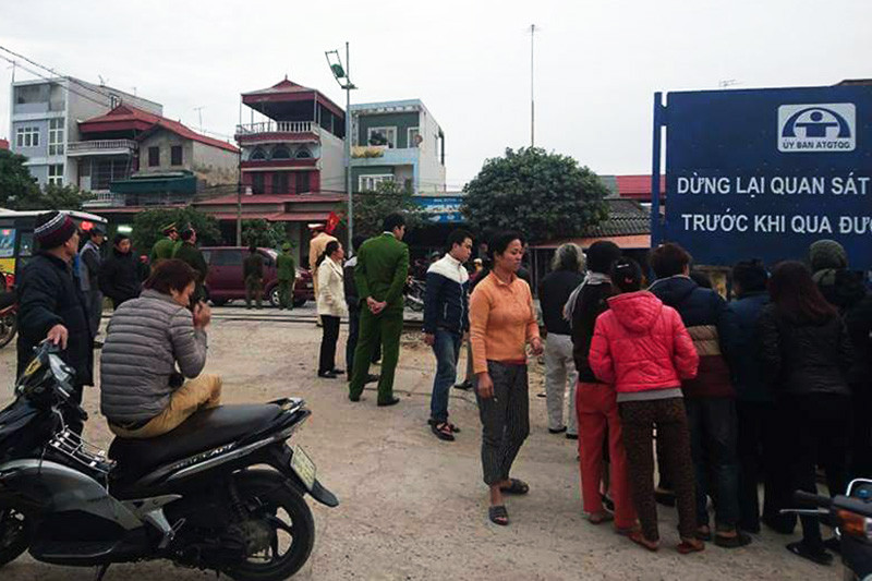 Hiện trường vụ việc.