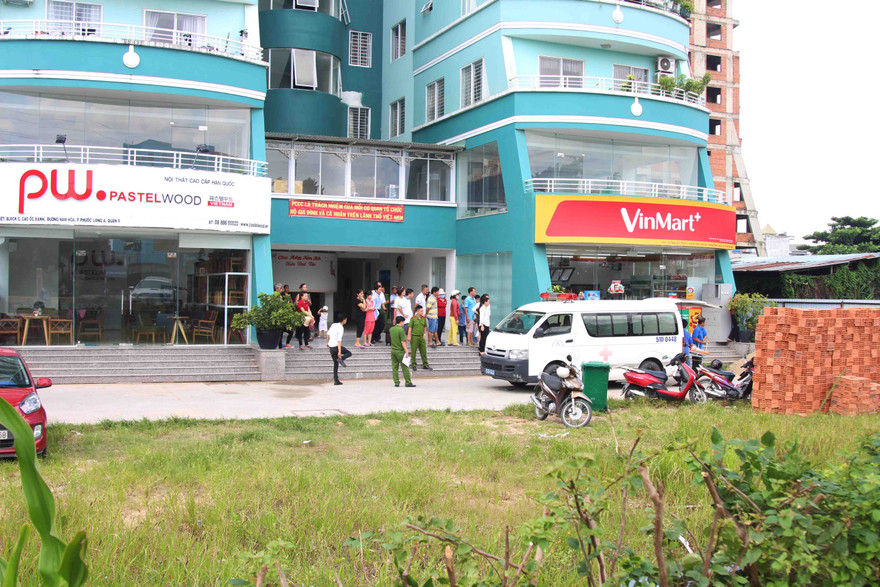 Khu vực nạn nhân rơi xuống.