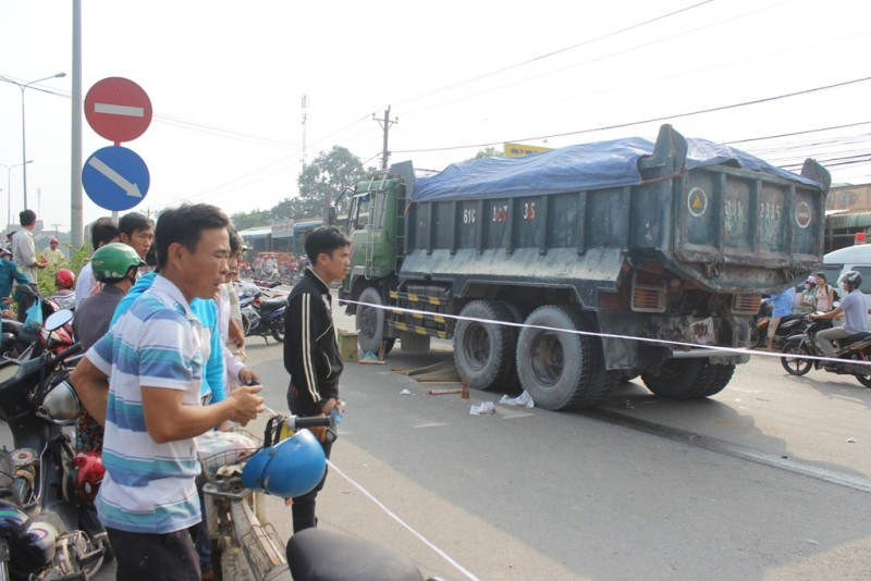Hiện trường vụ tai nạn.