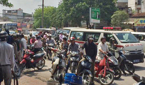 Hiện trường vụ việc. Ảnh: Otofun.