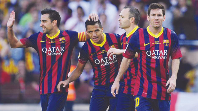  Cơ hội vô địch La Liga bỗng trong tay Messi và đồng đội. Ảnh: AP