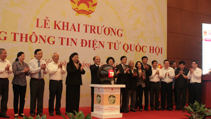 Khai trương Cổng thông tin điện tử Quốc hội
