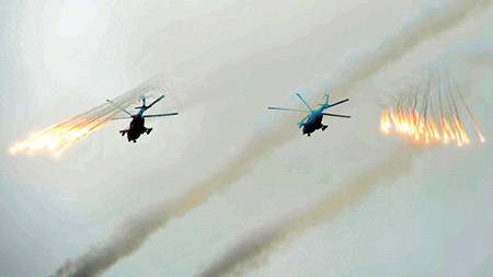 Một cuộc tập trận của quân đội Nga.