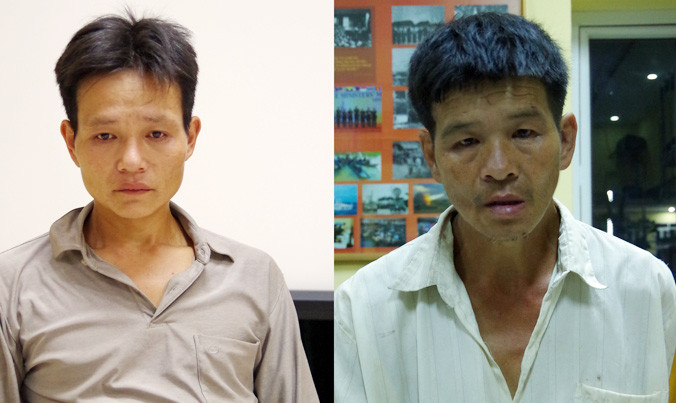 Vàng Văn Sân (trái) và Vàng Văn Sỉn.