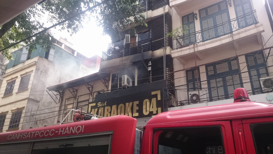 Hiện trường vụ cháy.