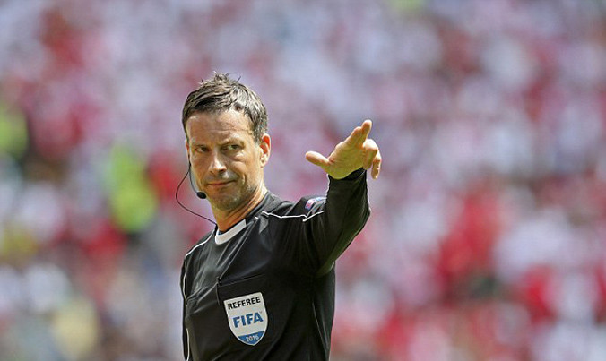  Trọng tài Mark Clattenburg sẽ bắt chính trận chung kết nếu Wales thua Bồ Đào Nha.