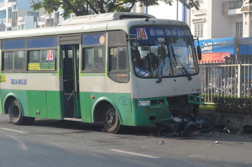 Hiện trường tai nạn.