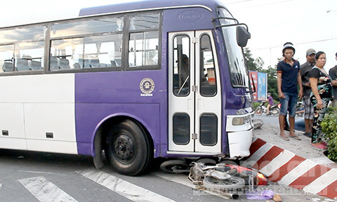 Hiện trường tai nạn.