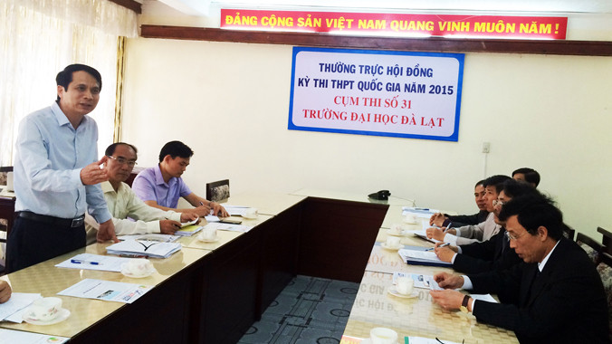 Thứ trưởng Phạm Mạnh Hùng phát biểu chỉ đạo tại Đại học Đà Lạt.