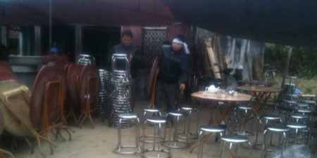 Ngôi nhà của bà Q., nơi xảy ra sự việc