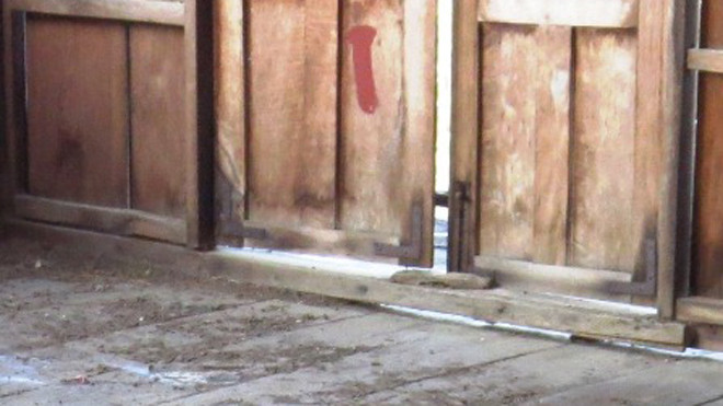 Căn gác xép nơi phát hiện tử thi đang phân hủy