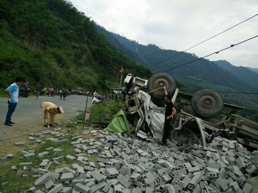 Hiện trường vụ tai nạn. Ảnh: CSGT Thanh Hóa