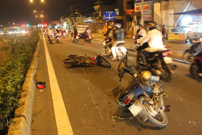 Hiện trường vụ tai nạn. Ảnh: Đ.M