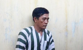 Đối tượng Thông tại trụ sở công an