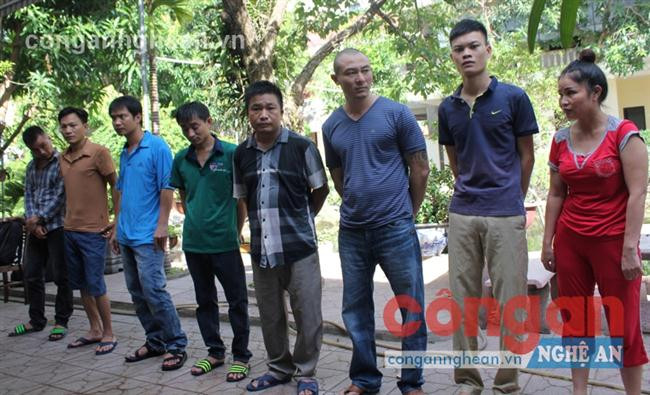 Các đối tượng bị bắt