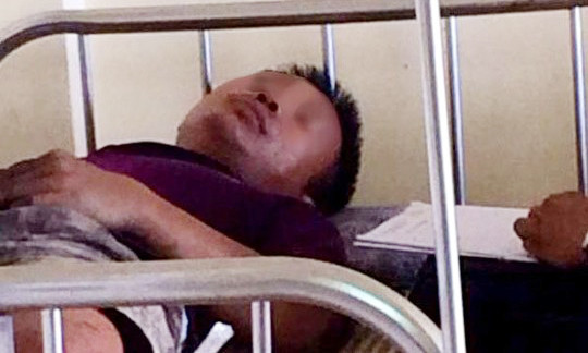 Nghi can N.V.Đ. đột nhập phòng Bí thư Tỉnh ủy Hà Tĩnh bị thương đang được điều trị tại Bệnh viện Đa khoa Hà Tĩnh