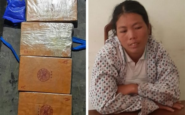 Cứ Thị Nú cùng tang vật