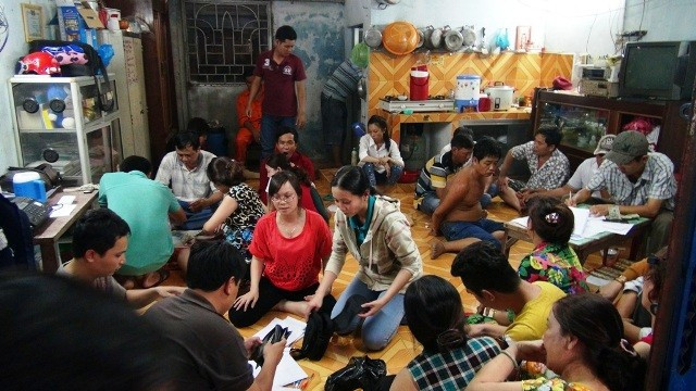 Bên trong sòng bài của các "quý bà". Ảnh cơ quan công an cung cấ