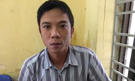 Đối tượng Hiển tại cơ quan điều tra