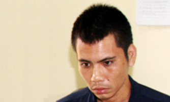 Nguyễn Đức Chiến tại Công an thành phố Lào Cai. Ảnh: Thanh Tuấn