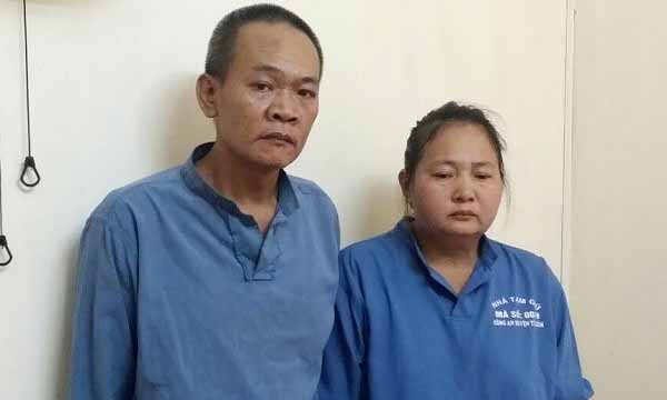 Lan và Tùng bị tạm giữ để điều tra. Ảnh: Công an cung cấp