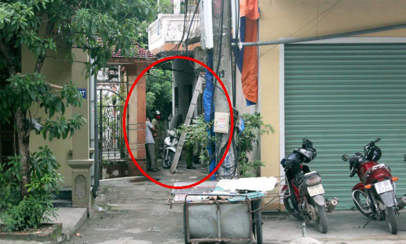 Căn nhà nơi phát hiện sự việc kinh hoàng. Ảnh: Vietnamnet